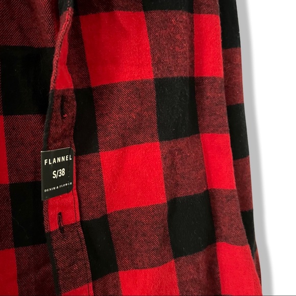 Demin & Flower Ricky Singh Red & Black Flannel - Picture 4 of 6